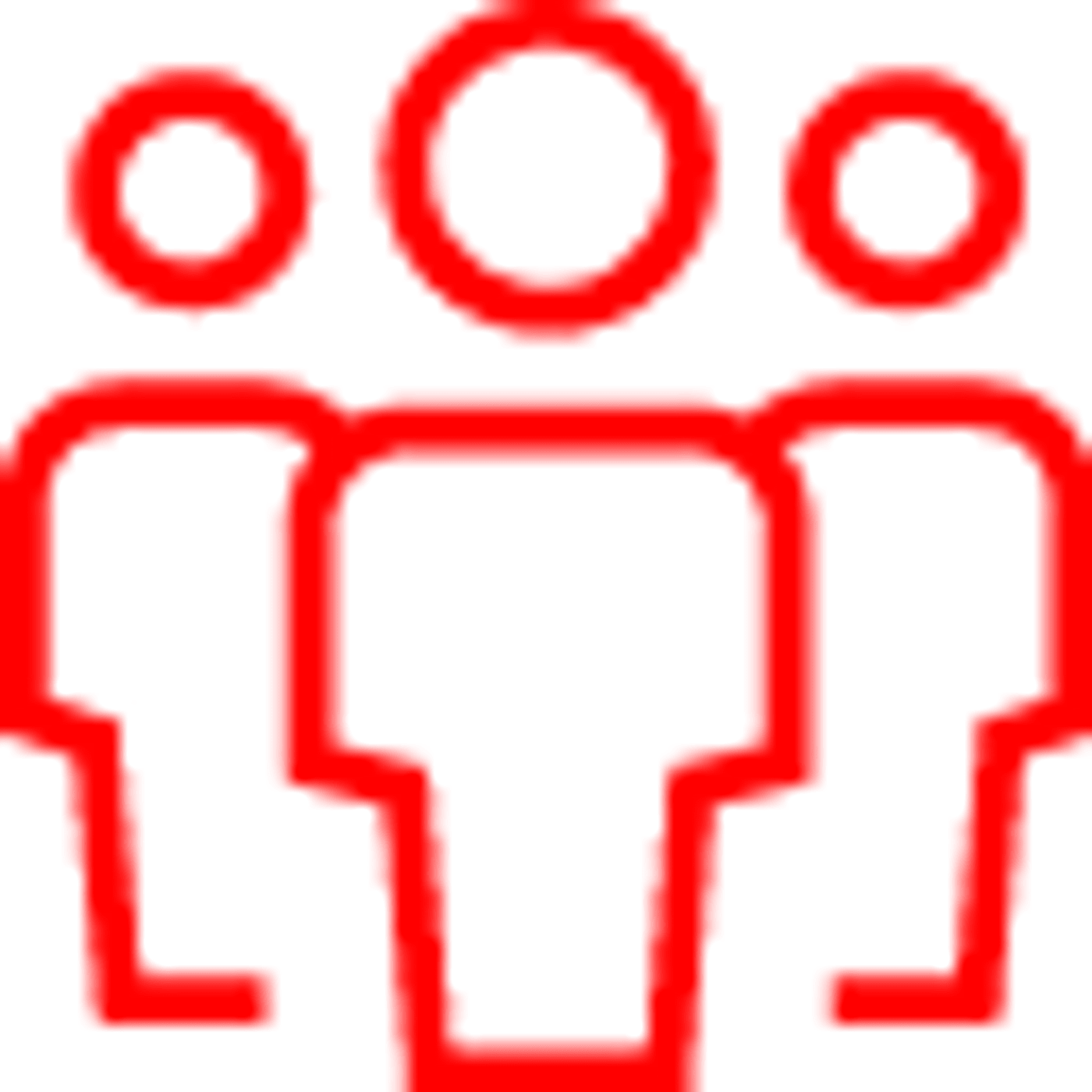 Icon mit drei Personen