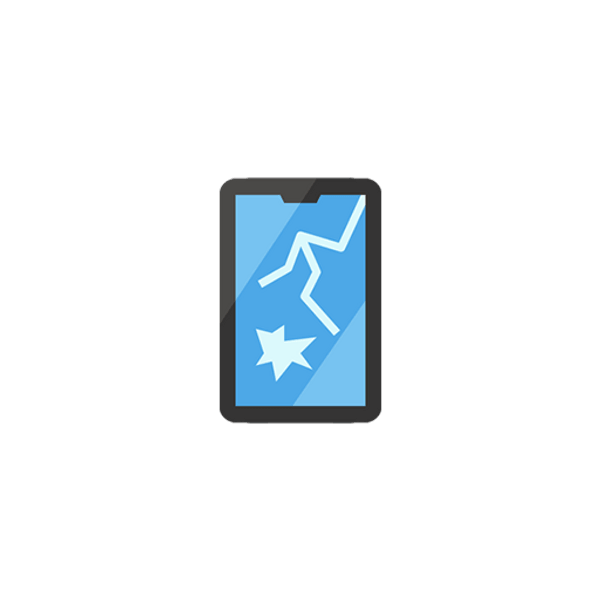 Icon Handy-Display verkratzt