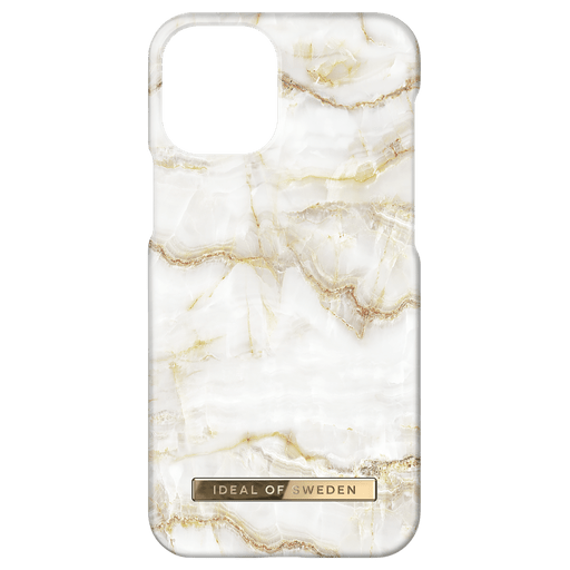 Image of iDeal of Sweden iPhone 13 mini Handyhülle Marmor Weiss/Gold Weiss