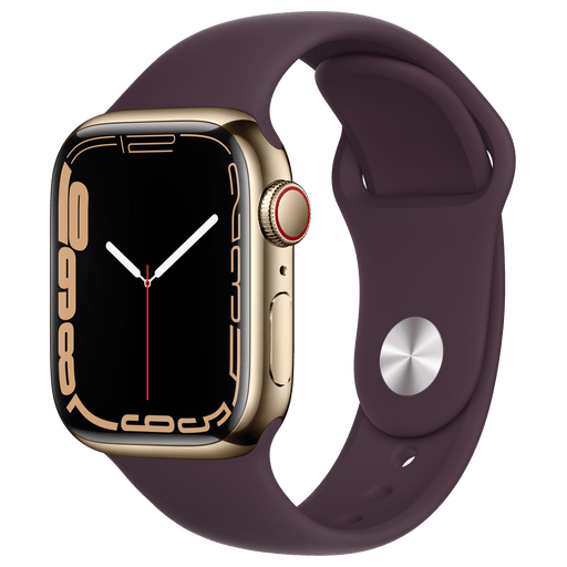 Image of Apple Watch Series 7 GPS LTE 41mm Stainless Steel Sport Band none Gold