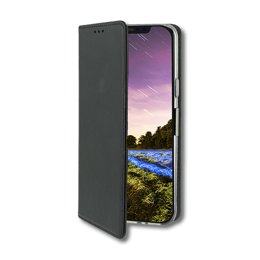 Image of itStyle iPhone XR Handyhülle Kunstleder Schwarz Schwarz