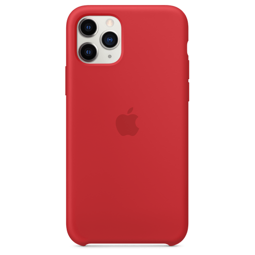 Image of Apple iPhone 11 Pro Handyhülle Silikon Rot Rot