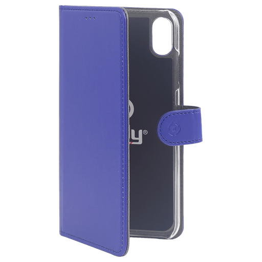 Image of Celly Celly iPhone XR Book Stand Case blue Blau
