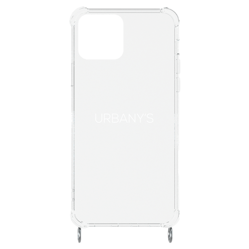 Urbany's iPhone 15 Plus Necklace Silicone Backcover Transpar