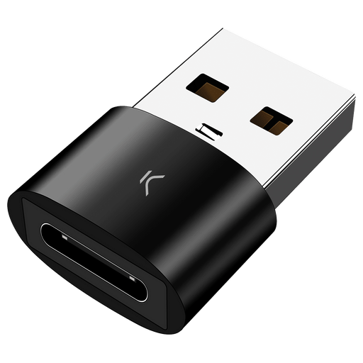 Image of K6 Adapter USB C zu USB A Schwarz Schwarz