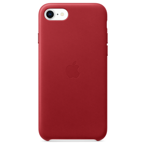 Image of Apple iPhone SE 2020/7/8 Handyhülle Leder Rot Rot