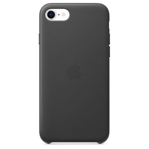 Image of Apple iPhone SE 2020/7/8 Handyhülle Leder Schwarz Schwarz