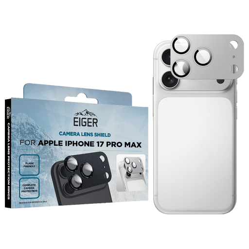 Eiger iPhone 17 Pro Max Glas Camera Protector Silver