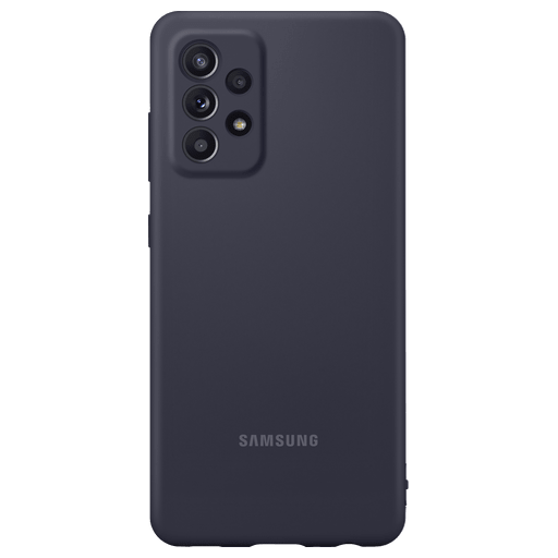 Image of Samsung Galaxy A52/A52s 4G/5G Handyhülle Silikon Schwarz Schwarz