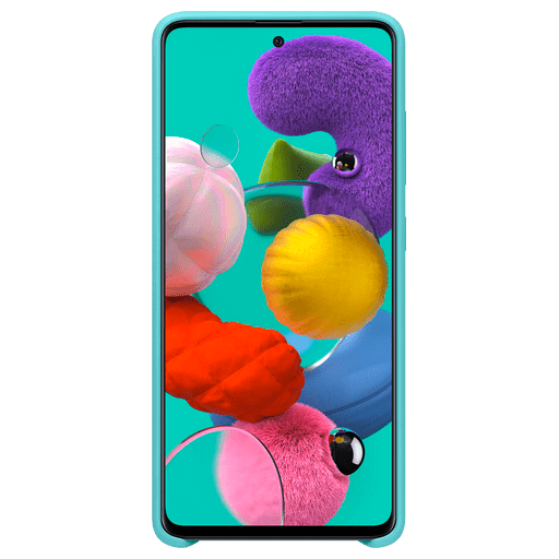 Image of Samsung Galaxy A51 Handyhülle Silikon Blau Blau