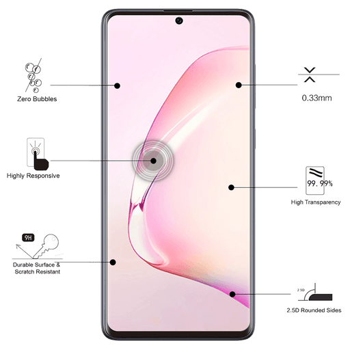 Image of Eiger Galaxy Note10 Lite Display-Schutzfolie 3D Glas Schwarz