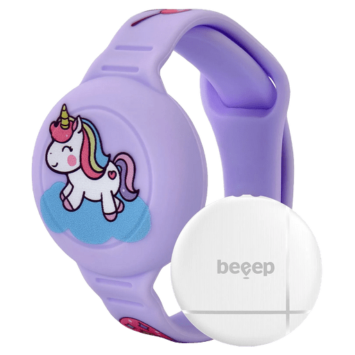 Beeep Kids Wristband Tracker Unicorn Apple Find My & Android