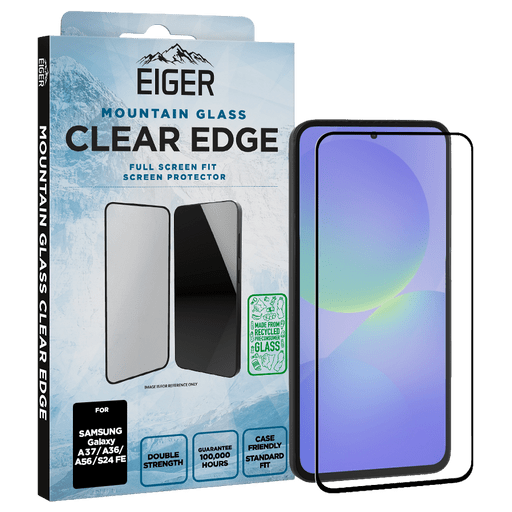Eiger Galaxy A37/A36/A56/S24 FE Clear Edge 3D Glass Screen P