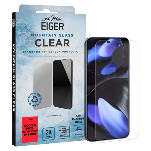 Eiger Pixel 10/10 Pro/9/9 Pro Clear Display-Schutzglas (Standard Fit)