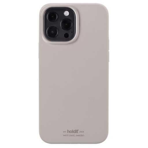 Image of holdit iPhone 13 Pro Max Handyhülle Silikon Taupe Grau