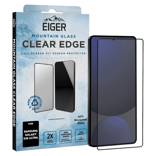 Eiger Galaxy S25 Ultra Clear Edge 3D Glass Screen Protector