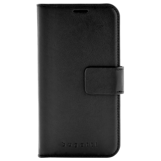 Image of Bugatti iPhone 12 mini Handyhülle Leder Schwarz Schwarz