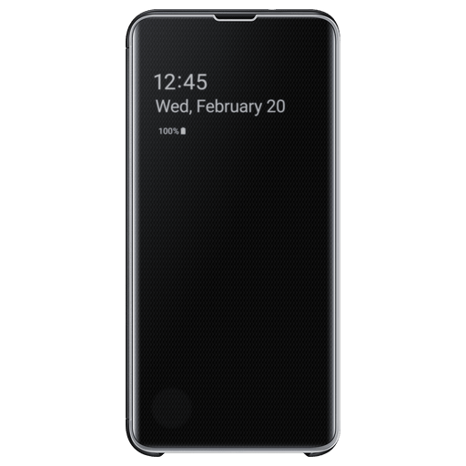 Image of Samsung Galaxy S10e Handyhülle Clear View Schwarz Schwarz