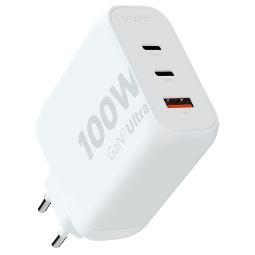 Xtorm GAN Charger XEC100 3-port White