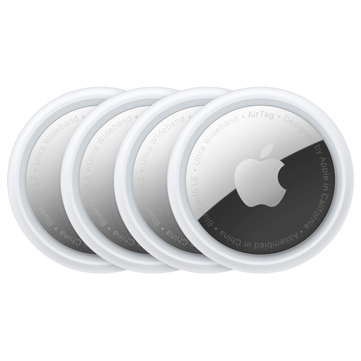 Image of Apple AirTag Bluetooth Schlüsselfinder 4 Stk. Weiss