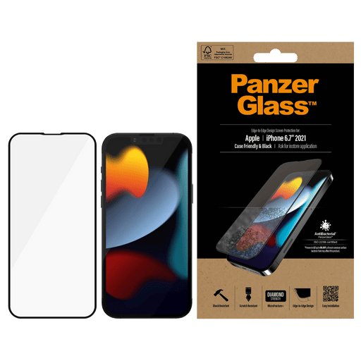 Image of Panzer Glass iPhone 13 Pro Max Display-Schutzfolie Glass Casefriendly Transparent