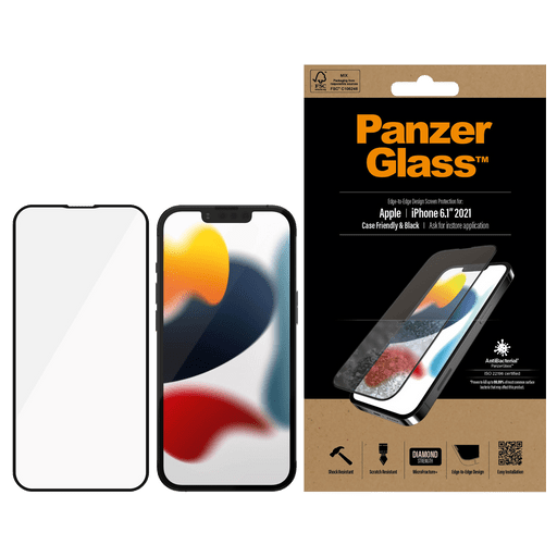 Image of Panzer Glass iPhone 13/13 Pro Display-Schutzfolie Glass Casefriendly Transparent