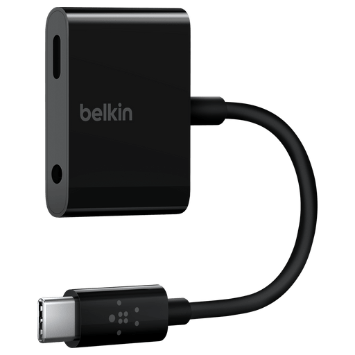 Belkin Audio 3.5 + Charge USB C Adapter Black