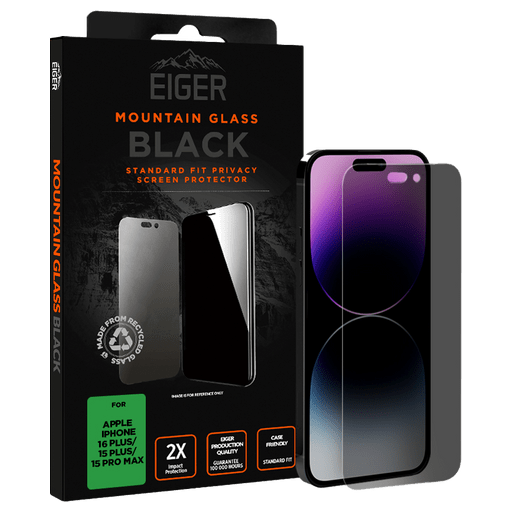 Eiger iPhone 15 Plus/15 Pro Max/16 Plus Glass Screen Protect