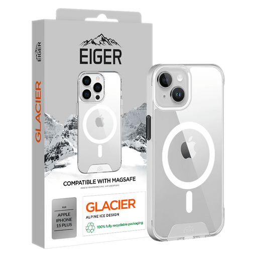 Eiger iPhone 15 Plus Glacier MagSafe Backcover Transpar