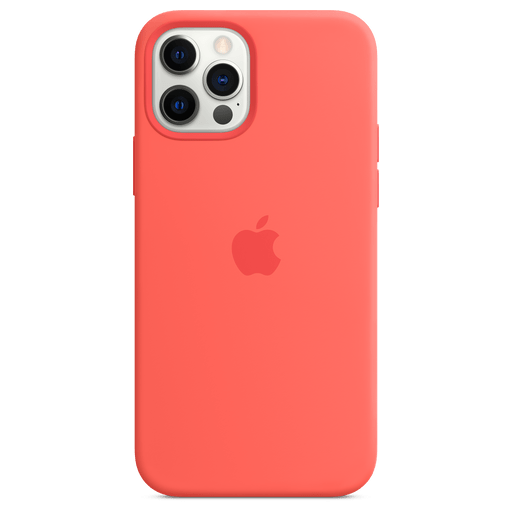 Image of Apple iPhone 12/12 Pro Handyhülle Silikon mit MagSafe Pink Pink