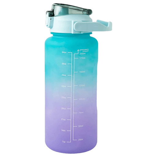 AK Fitness Trinkflasche mit Zeitmarkierung (2L)