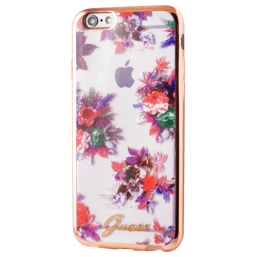 Image of Guess iPhone 6/6s Handyhülle Silikon Transparent Flower Transparent