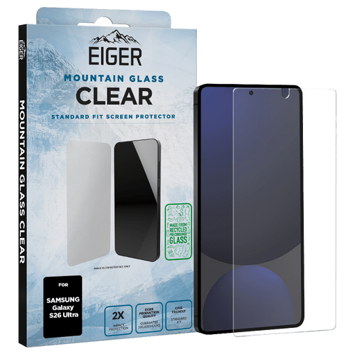 Eiger Galaxy S26 Ultra Clear Display-Schutzglas (Standard Fit)