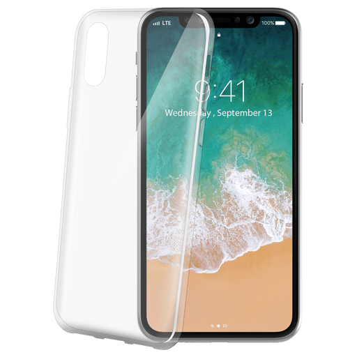 Image of Celly iPhone X Handyhülle Silikon Ultra Thin Transparent Transparent