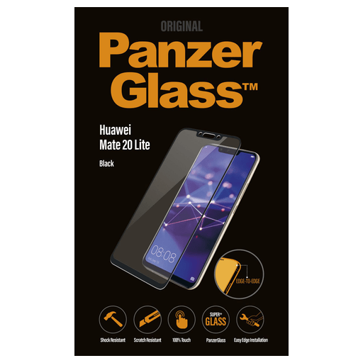 Image of Panzer Glass Huawei Mate 20 Lite Display-Schutzfolie schwarz Schwarz
