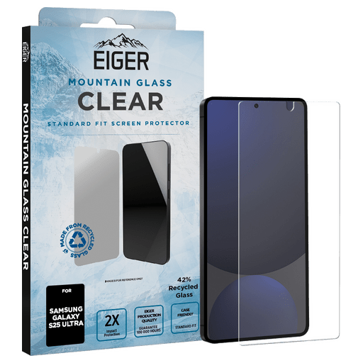 Eiger Galaxy S25 Ultra Clear Glass Screen Protector