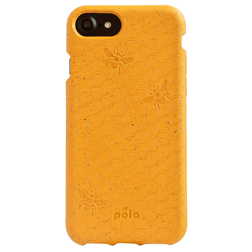 Image of Pela iPhone 7/8/SE 2020 Eco-Friendly Handyhülle Gelb Honey Bee Gelb