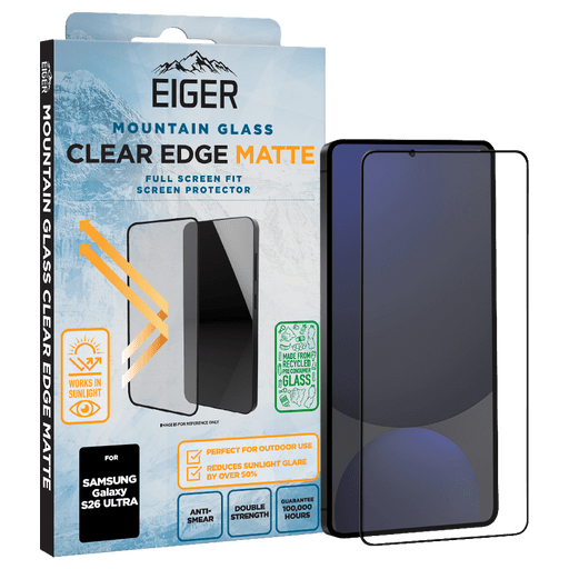 Eiger Galaxy S26 Ultra Clear Edge 3D Glass Matt Screen Prote