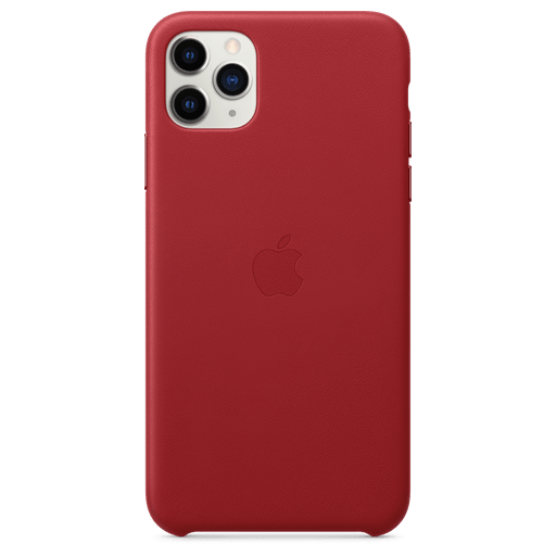 Image of Apple iPhone 11 Pro Max Handyhülle Leder Rot Rot