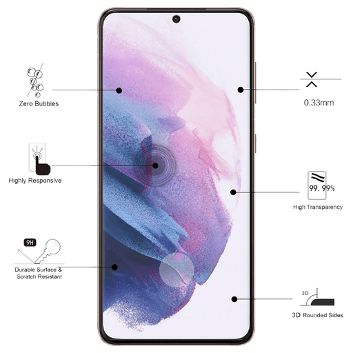 Image of Eiger Galaxy S21 Ultra Display-Schutzfolie 3D Glas Schwarz