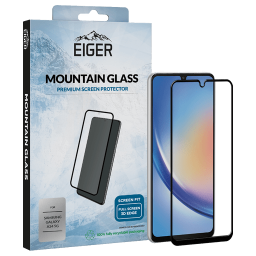 Eiger Galaxy A34 Displayschutzfolie 3D Glas