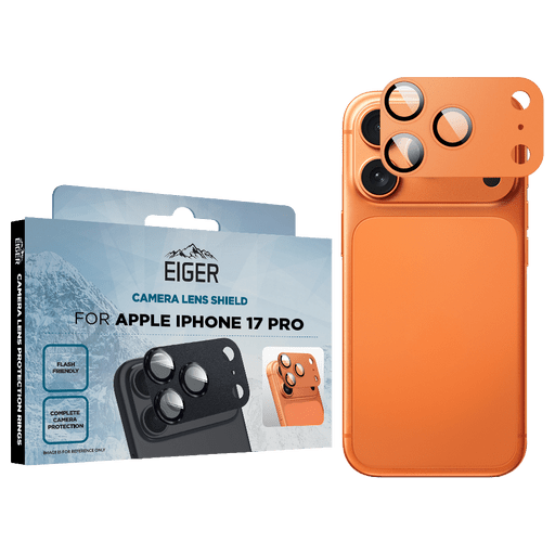 Eiger iPhone 17 Pro Glas Camera Protector Orange