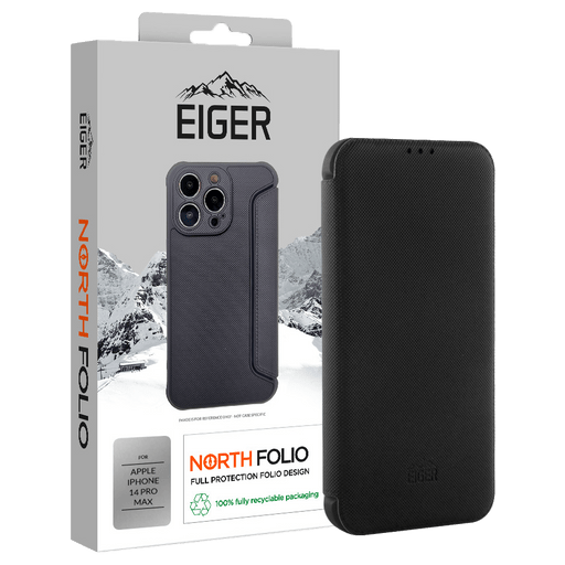 Eiger iPhone 14 Pro Max North Bookcover Black