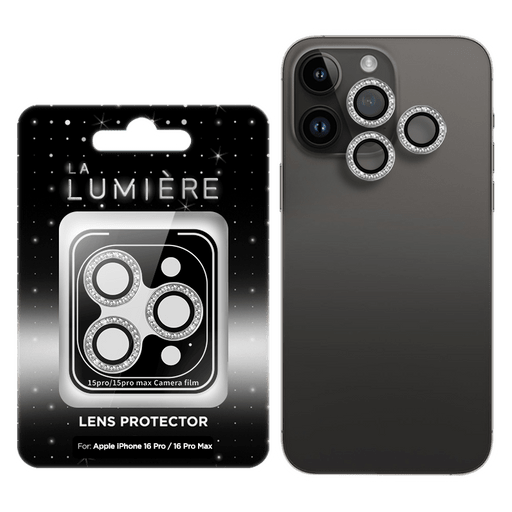 La Lumière iPhone 16 Pro/16 Pro Max Camera Protector Silver