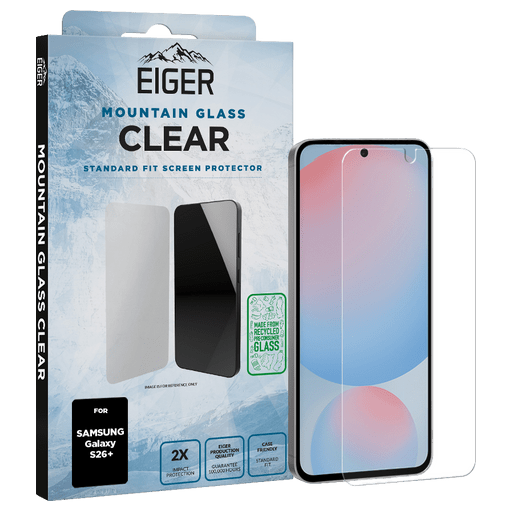 Eiger Galaxy S26+ Clear Glass Screen Protector