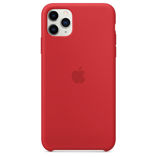 Image of Apple iPhone 11 Pro Max Handyhülle Silikon Rot Rot