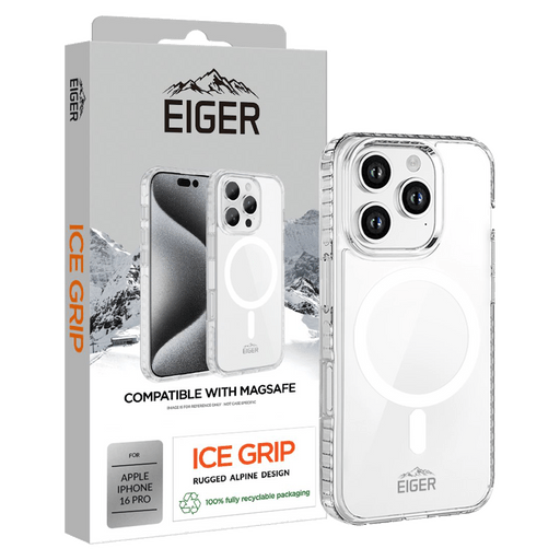 Eiger iPhone 16 Pro Ice Grip Backcover Transparent (b2b)