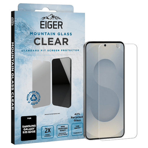 Eiger Galaxy S25 Edge Clear Glass Screen Protector