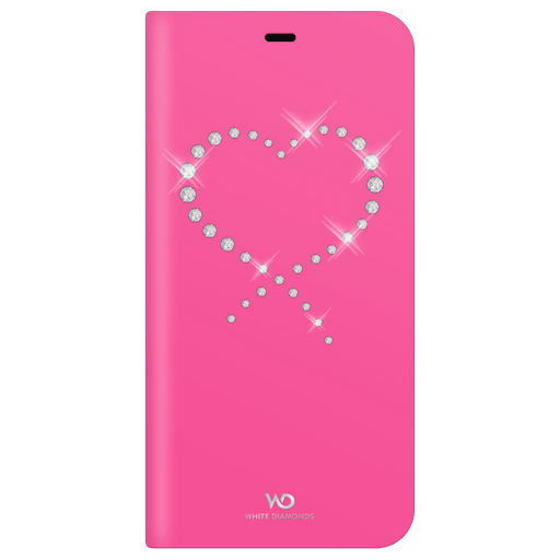 Image of White Diamonds White Diamonds iPhone X Book Card Case heart pink*