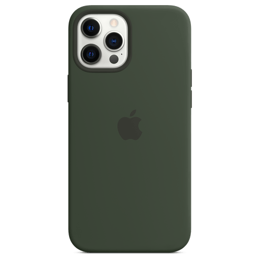 Image of Apple iPhone 12 Pro Max Handyhülle Silikon mit MagSafe Grün Grün